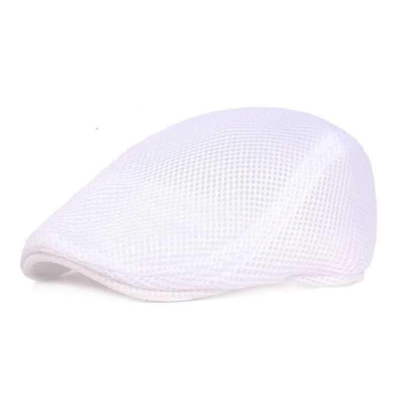 Breathable Mesh Hollow Berets Hat For Men Convenient Spring Summer Beret Quick-drying Newsboy C Retro Sun Hats Painter Cs XJ250807