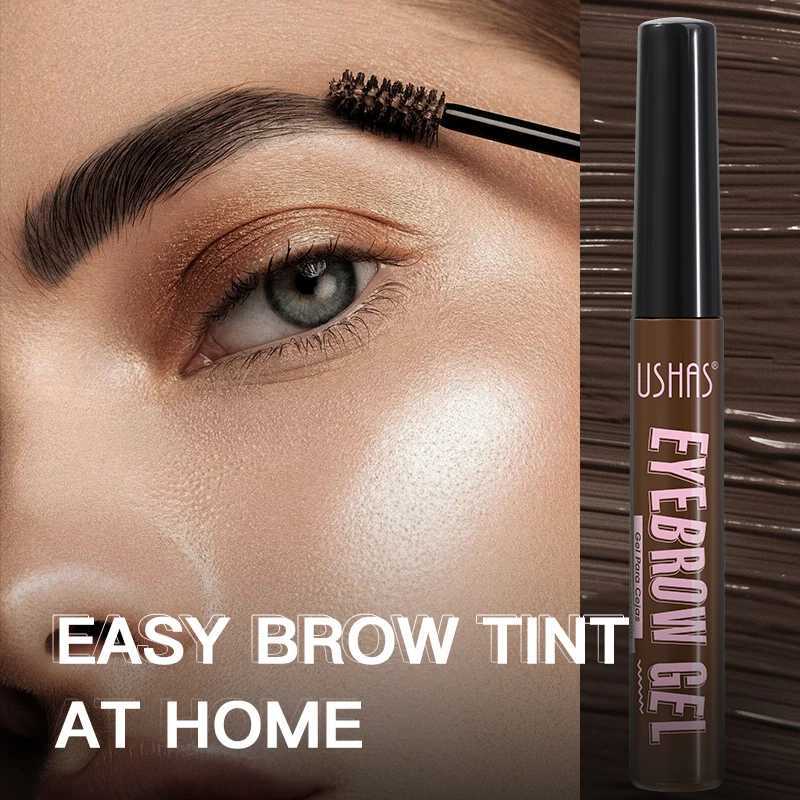 USHAS 3 Color Eyebrow Gel Long Lasting Waterproof Eyebrow Tint Mascara Cream Non-smudge Natural Liquid Eyebrow Makeup W250807