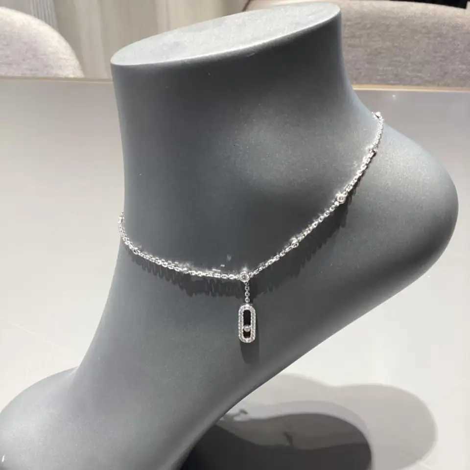 UILZ Luxury Cubic Zirconia Oval Pendant Anklets For Women INS Trendy Sandals Beach Accessory Hawaii Party Gift Jewelry Y250805