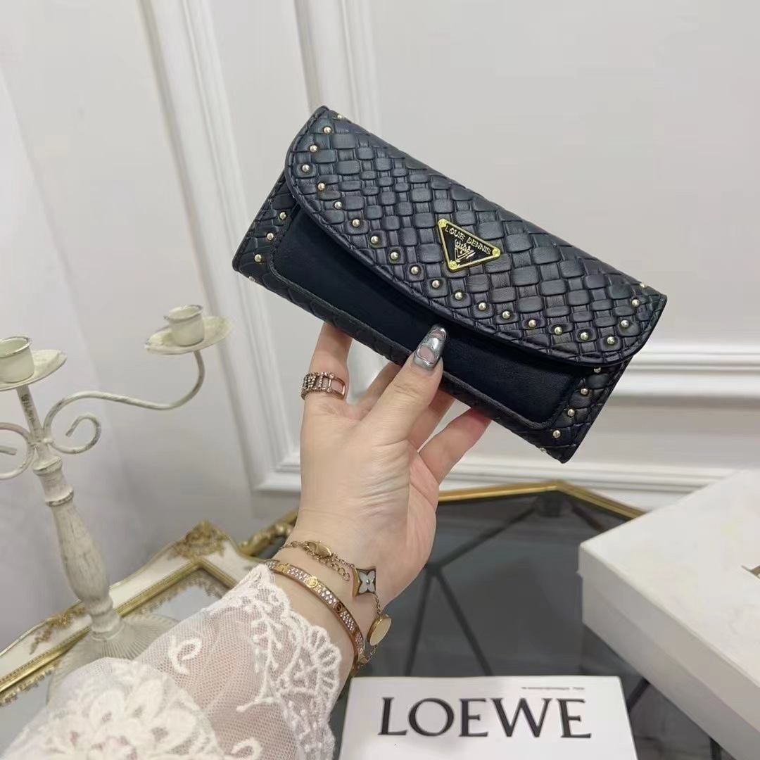 New Women's Long Soft Leather Wallet Free Shipping Designer Luxury Fashion Card Holder Simple Large Capacity Handbag Casual Phone Bag