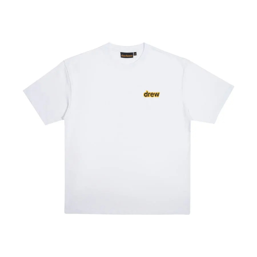 Drew House Fashion Mens Clothing Printing logo T shirt men's and women's printed loose short sleeve T-shirt Designer luxury