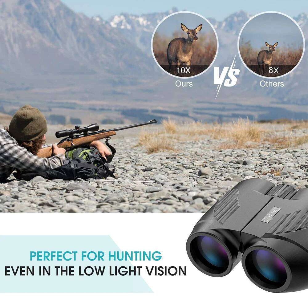 X Compact Binoculars Adults And Kids Large Eyepiece Waterproof Binocular Easy Focus Bak Prism For Bird Watching Hiking