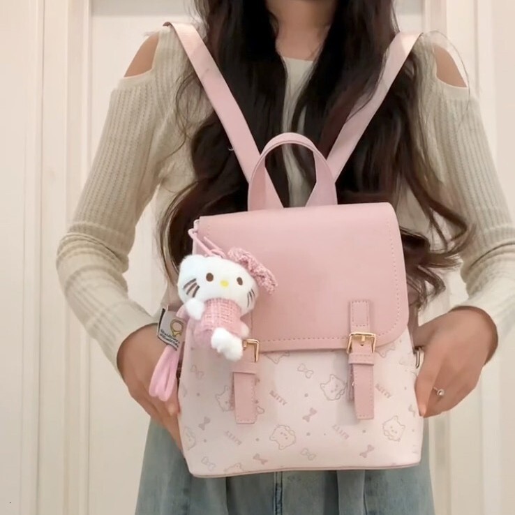 Korean Style Niche Fashion Cute Luxury Bag Pendant Sweet Designer Bag Simple Print Large Capacity Versatile Sweet Oxygen Backpack