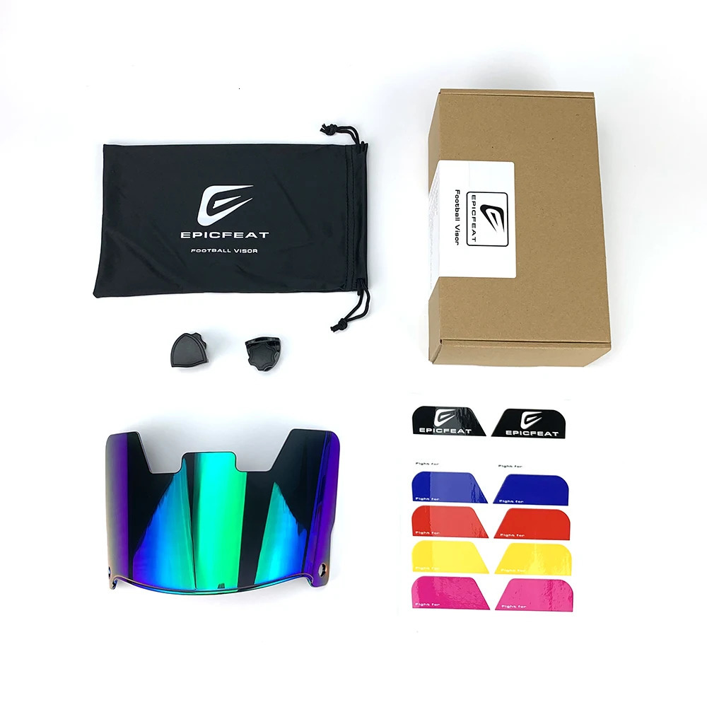 Universal Fit American Football Helmet Visor Chrome Antifog Rugby Goggles Eye Shield Visors Adult and Youth 250729