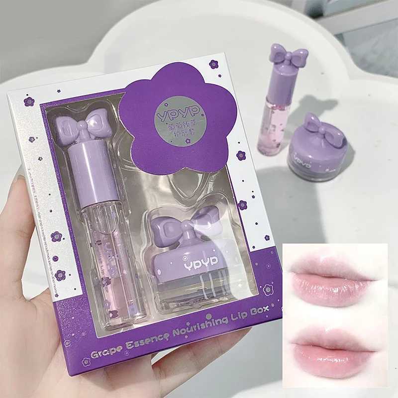 YPYP Zhencui Lip Care Set Moisturizing Water Light Jelly Day and Night Thick Apply Female Lip Balm 3.8g+2.8mlXJ250807