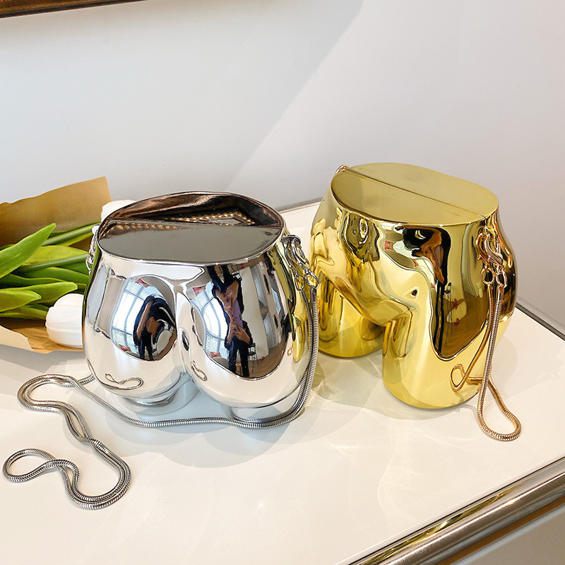 Free shipping designer Niche Design Acrylic Chain Bag Crossbody Bag Small Bag for Women New Quirky Stylish Party Bag Earphone Lipstick Bag