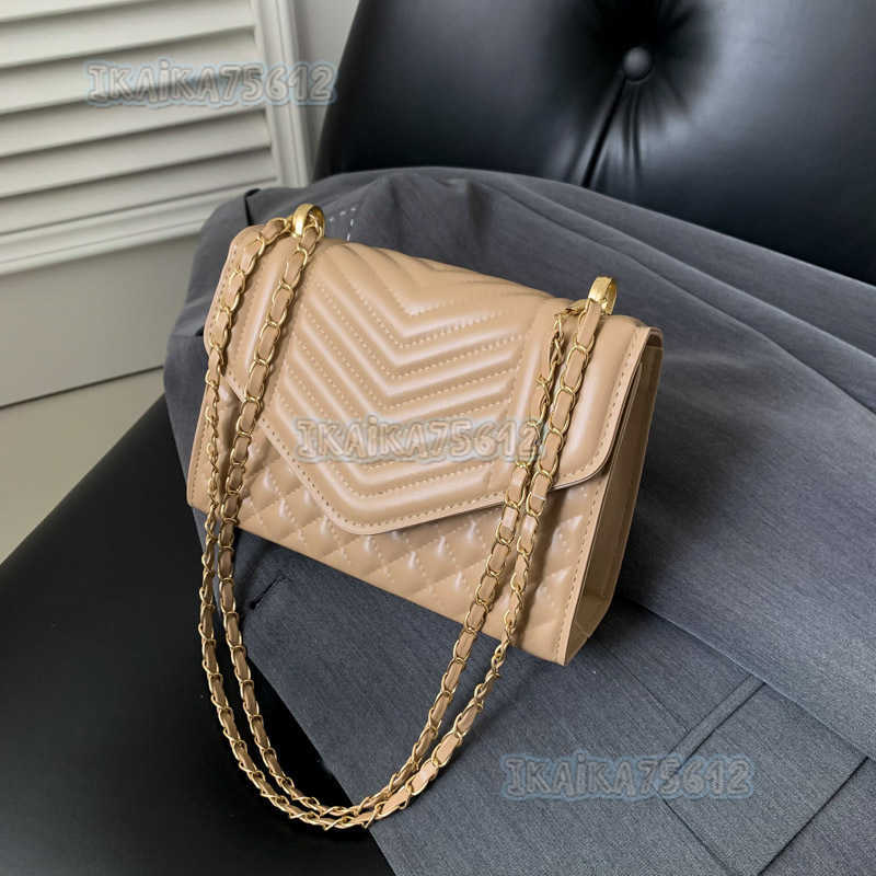 Trendy Fashion Quilted Embroidery Chain Small Bag for Women 2024 Spring New Versatile Small Square Bag for Women H250806