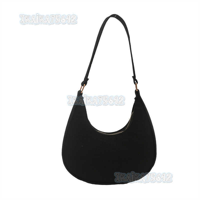 2024 Autumn New Crescent Bag Women Fashion Casual Trendy Felt Crocodile Pattern Underarm Bag Womens Shoulder Bag H250806
