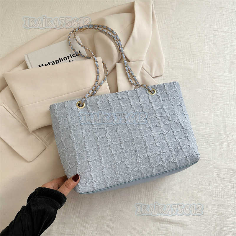 Large Capacity Womens Chain Shoulder Bag 2024 Spring Summer New Versatile Underarm Bag Commuter Tote Bag H250806