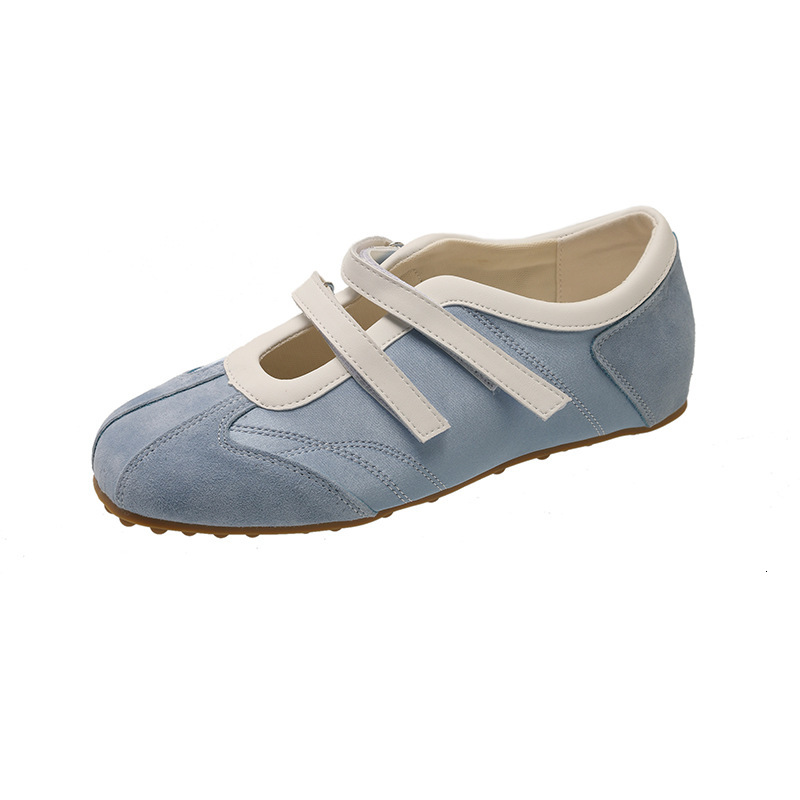 2025 New Women's Flat Shoes Ballet Dance Training Shoes Designer Round Head Single Shoes