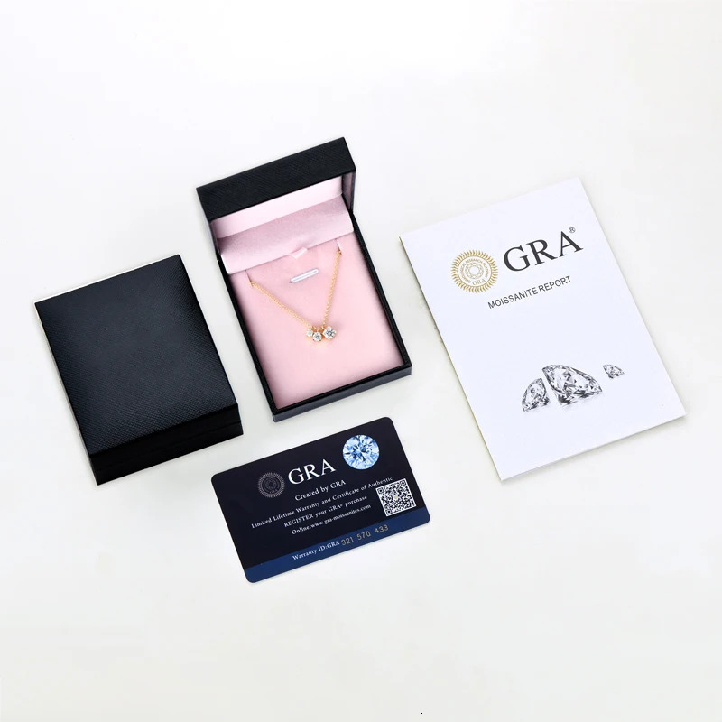 0XTAO D Color Three Stone Pendant Necklace Glittering Diamond for Women Real 925 Silver Chain Necklaces Jewelry Gift 250712