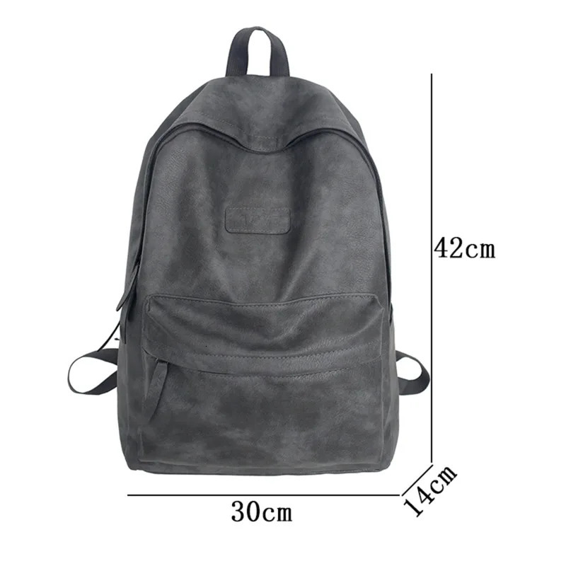 High Quality Women Man Backpack PU Leather Mens Backpacks Girl er Back Pack Laptop Bag Large Capacity Travel Bag 250807