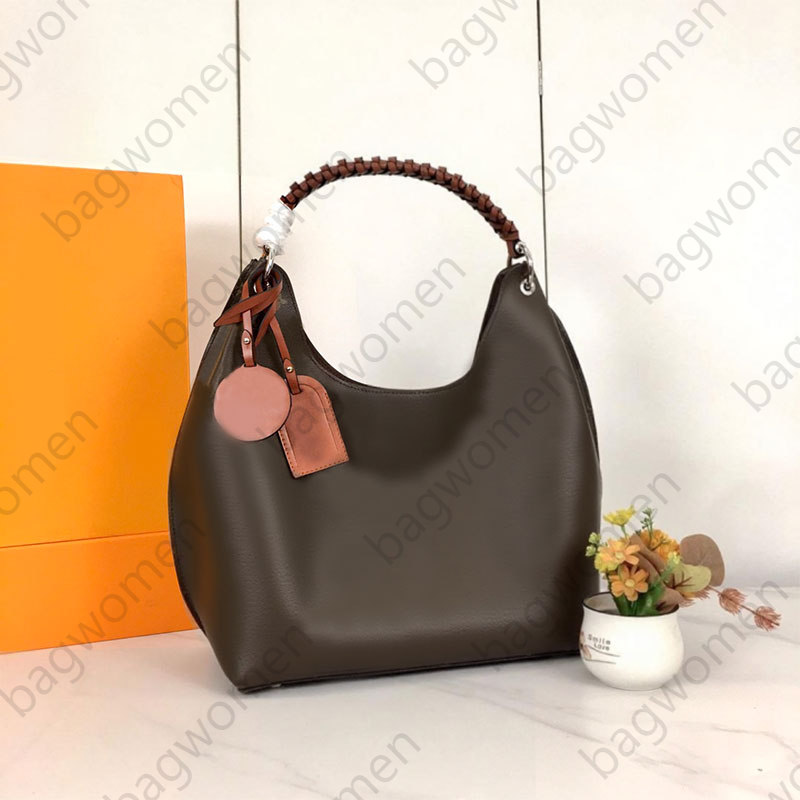 Hobo Handbag Purse Tote Designer luxury bag Shopping Bag Weaving handle Cowhide Genuine Leather Hollowed out letters Nail Women Large Capacity Pocket shoulder bag