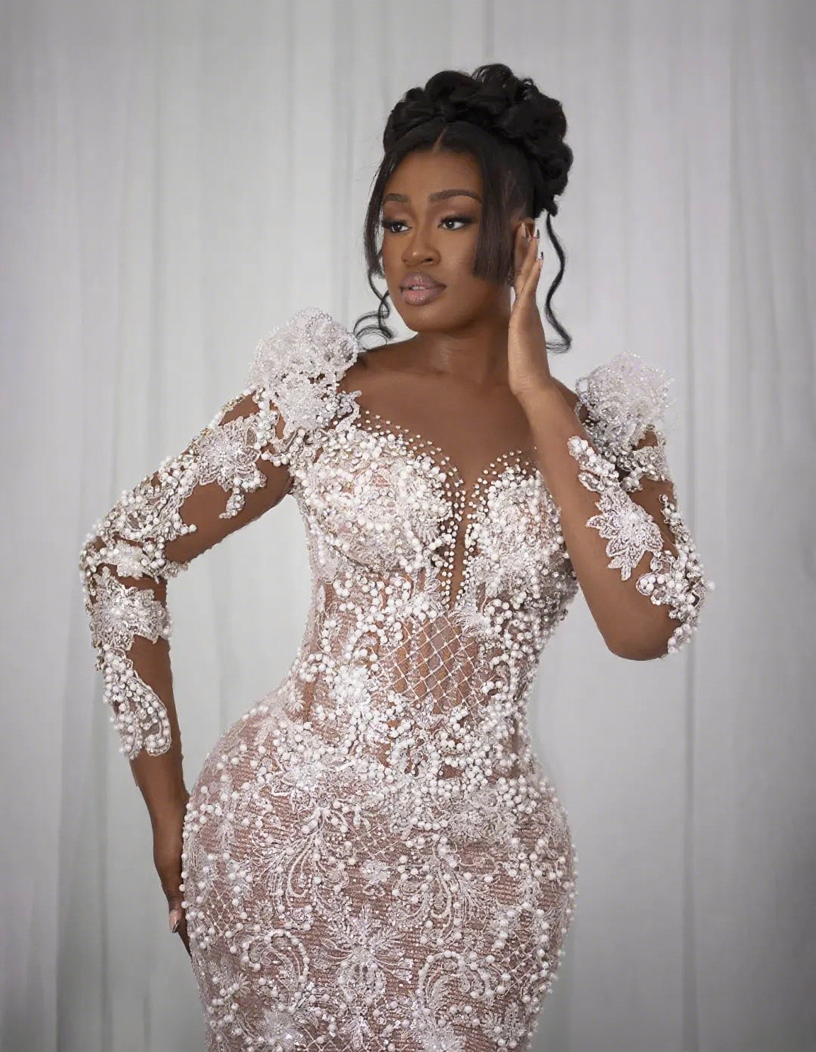 Luxury Wedding Dress Mermaid Gowns Sleeveless Sequins Lace Floor-Length Formal Bridal Gowns Plus Size Customized Vestido de novia