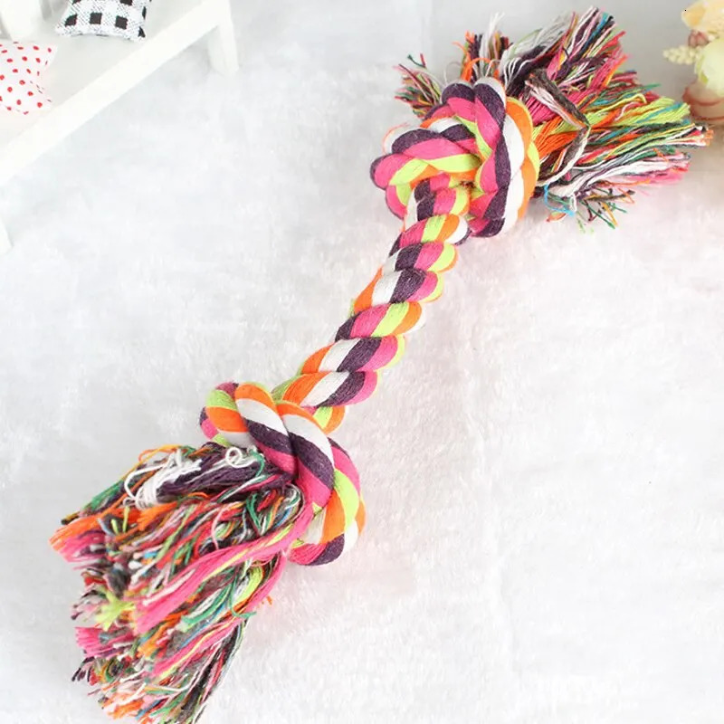 Dog Toy Pet Molar Bite-resistant Cotton Rope Knot for Small Dog Puppy Relieving Stuffy Cleaning Teeth Pet Chew Toys 250804