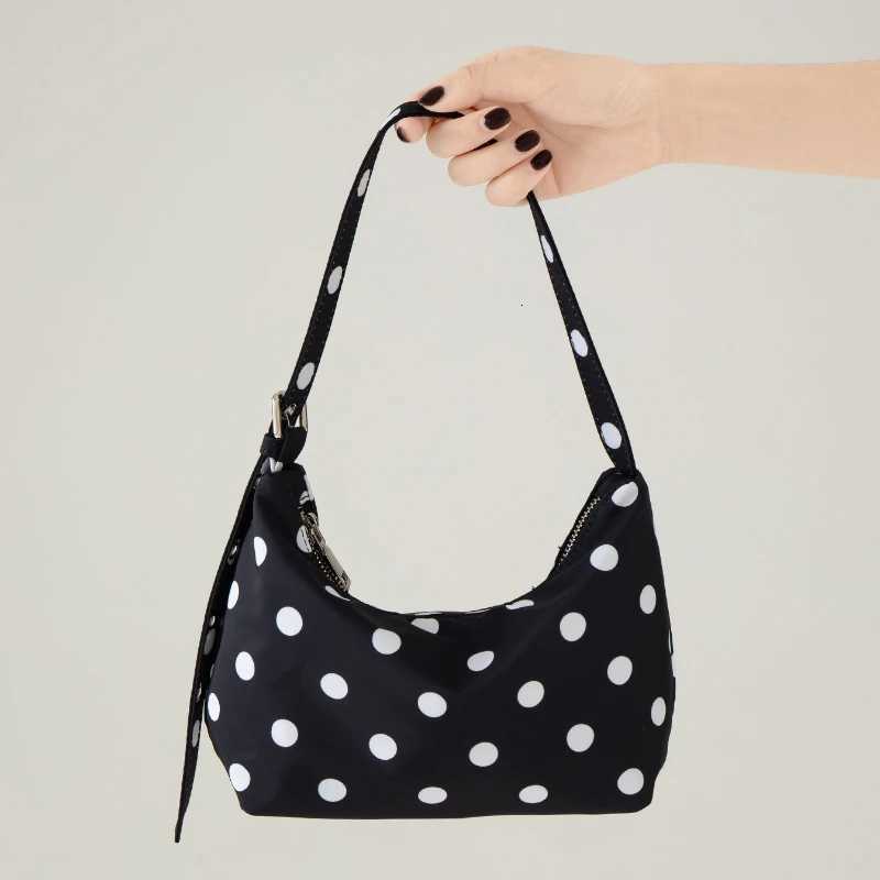 Women Commuting Shoulder Bag New Fashion Polka Dot Nylon Armpit Bag Niche Design Highend Small Square Bag Versatile Handbag Z250807