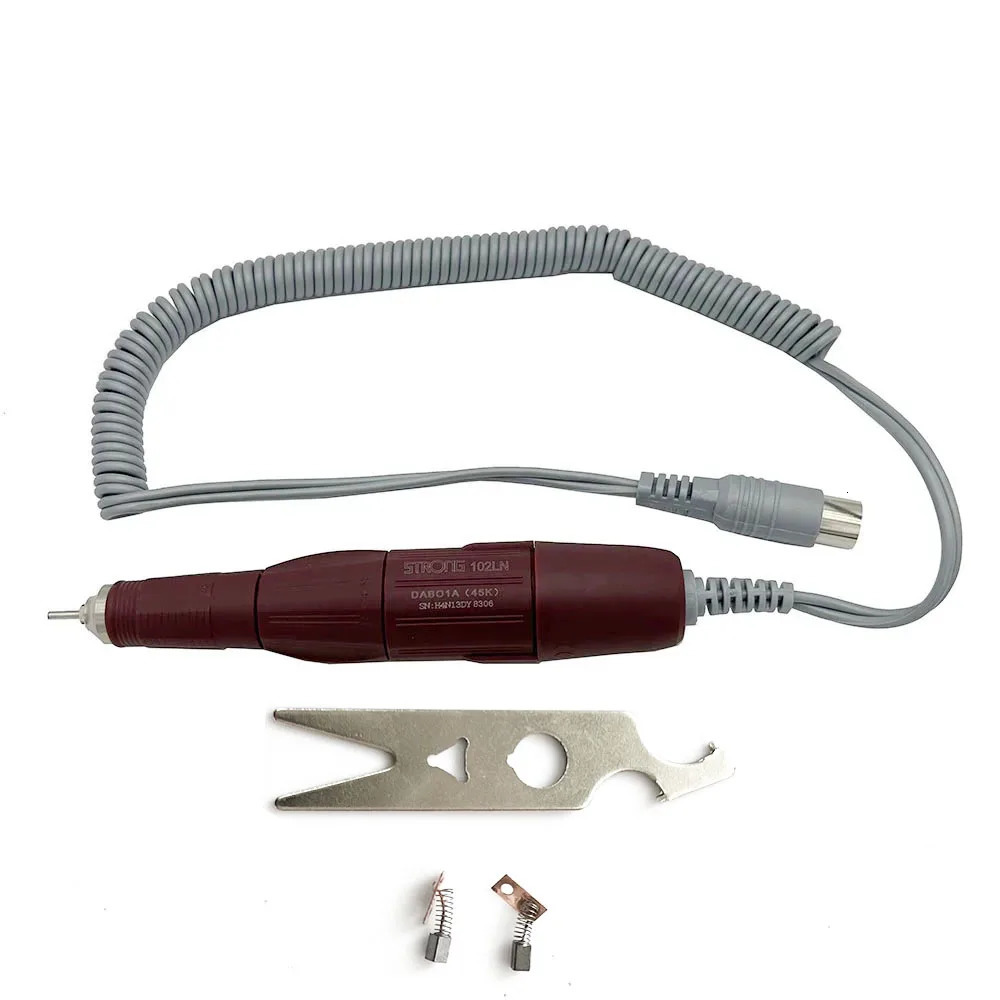 Strong 210 102L 102LN 105L 35K 40K 45K Electric MicroMotor Nail Drill Polisher Pen Electric Manicure Drill Nail Equipment Handle 250807