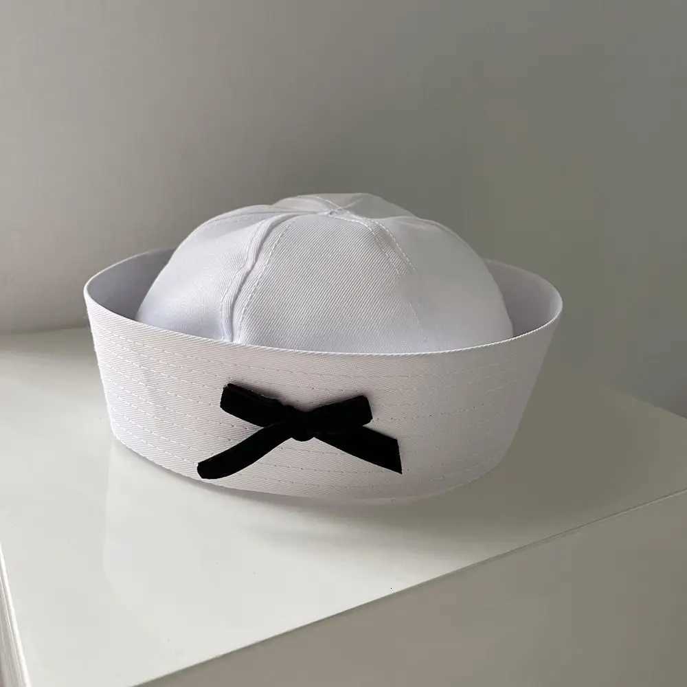 Retro Bowknot Bow Beret Flip Eaves Dome Sailor Hat Korean Style Cosplay Navy C Girl XJ250807
