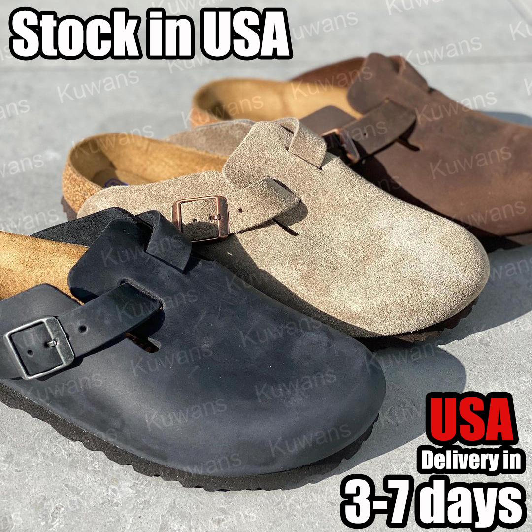 Designer Clogs Slippers Clog Taupe Suede Cork Flat Fashion Winter Summer Leather Slide Favourite Beach Sandals Casual Shoes Women Men Size 35-46