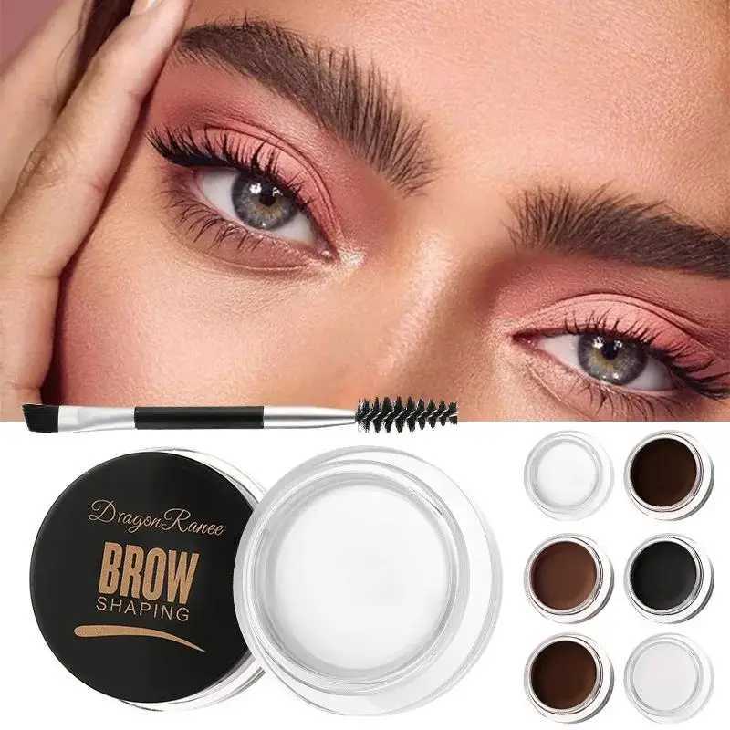 6 Color Eyebrow Styling Cream Shaping Gel Soap Wax Tint Brow Lift With Brush Waterproof Long Lasting Natural Look W250807