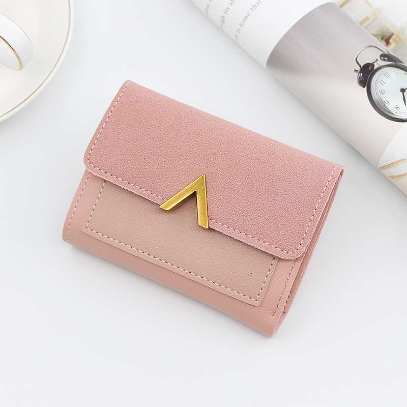 Designer's New Korean-style Short Wallet Mini Holder With Multiple Card Slots
