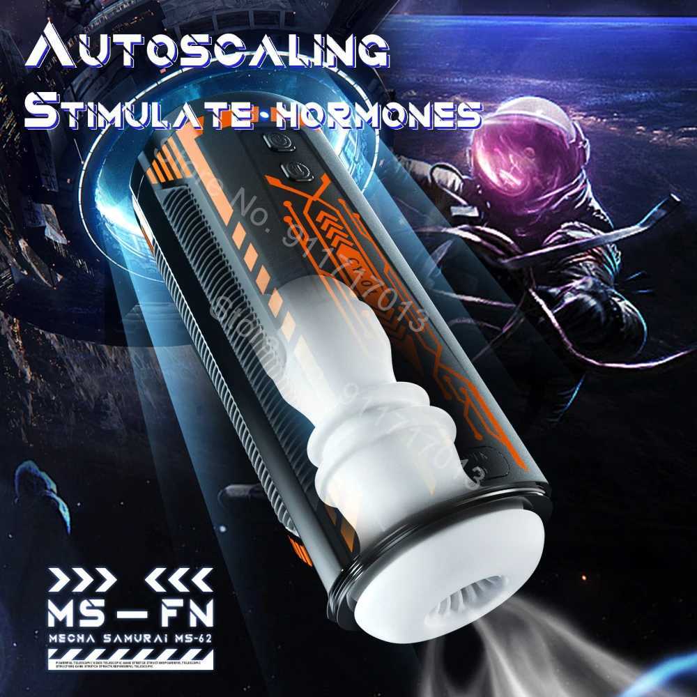 Sex Machines Toy Male Masturbation Cup Real Telescopic Peristaltic Sucking Blowjob Adult Goods for Men Oral Vagina Masturbator W250807