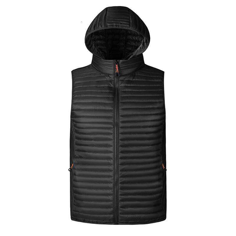 Men Autumn Thicken Sleeveless Vests Coat Mens Winter Warm Detachable Hat Outwear Waistcoat Hooded Vest Jacket Male