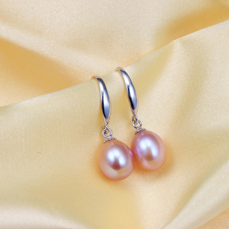 2025 Arrivals Natural Freshwater Cultured Pearl Drop Earrings for Women 925 Sterling Silver Earrings Wedding Jewelry 250805