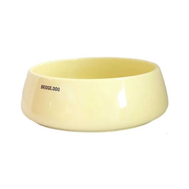 Cat and dog food bowl ceramic grain bowl anti-tipping and non-black chin Y250806