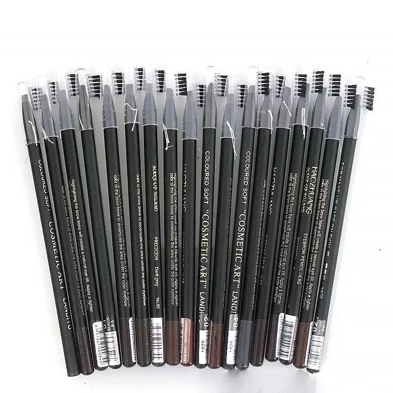 Hao Zhuang Waterproof Long Lasting Eyebrow Pencils with Soft Brush Eyebrows Makeup Tool Permanent Makeup Tattoo Accessories W250807