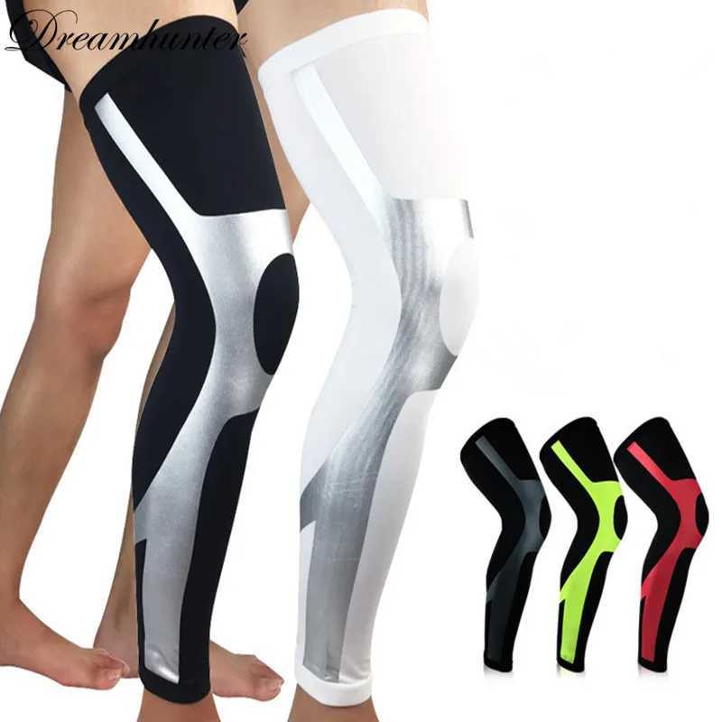 Men Women Running Cycling Leg Warmers Lengthen Knee Support Protector High Elastic Breathable Compression Leg Sleeves H250826