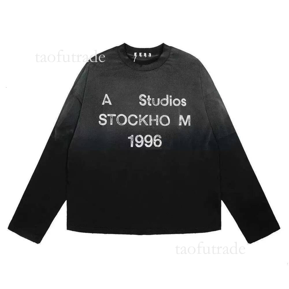 Acnes Tshirt Designer T-Shirt Mens Fashion Round Neck Couple T-Shirt Cottons Tops Summer Casual Short Sleeves Loose And Breathable Clothing Stockholm Tees 04d