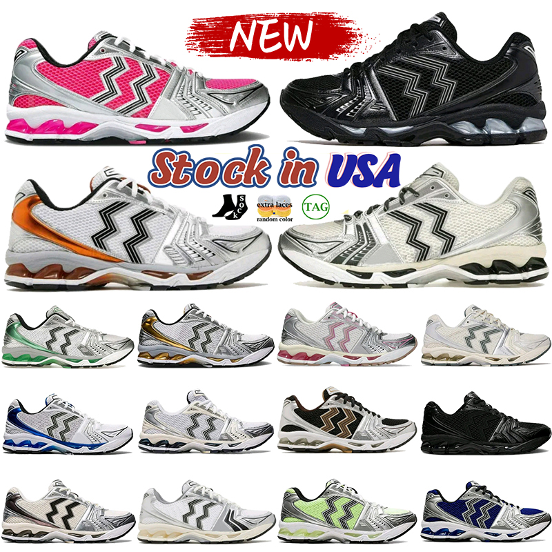 Local Warehouse Japan designer mens running shoes GK14 Triple White Black Pure Silver Pink Glow Bright Lime Midnight stock in USA men women sports sneakers trainers