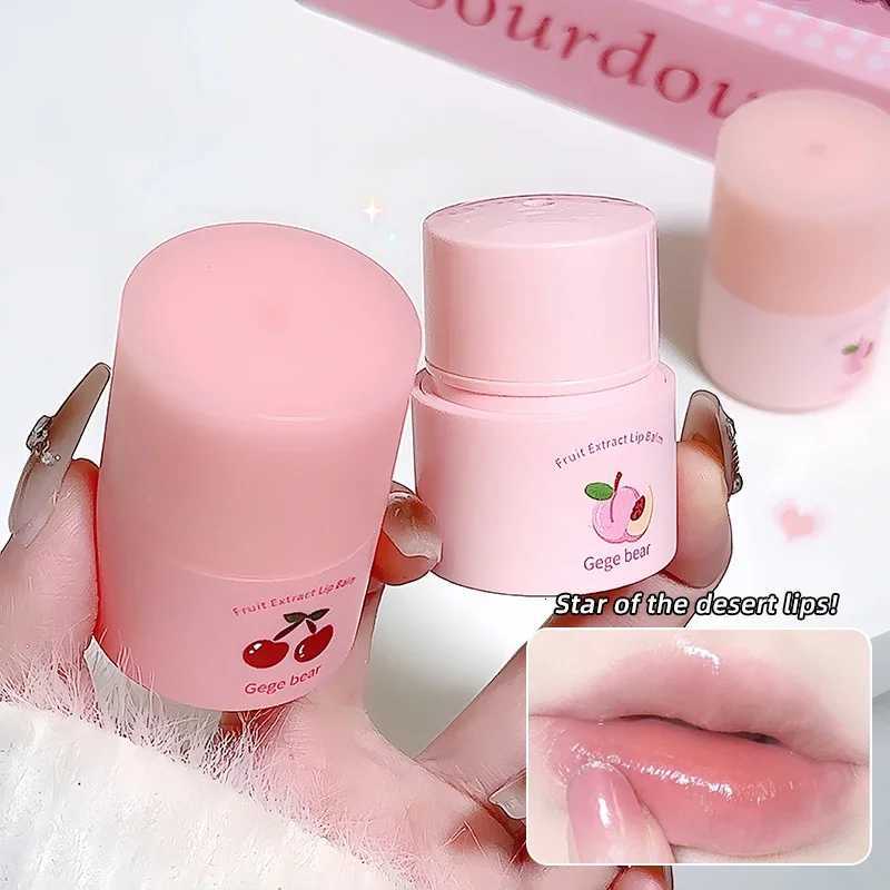 1Pc Crystal Lip Balm Jelly Pink Lip Gloss Moisturizing Peach Grape Fruit Lip Oil Transparent Clear Korean Lips Care Serum MakeupXJ250807
