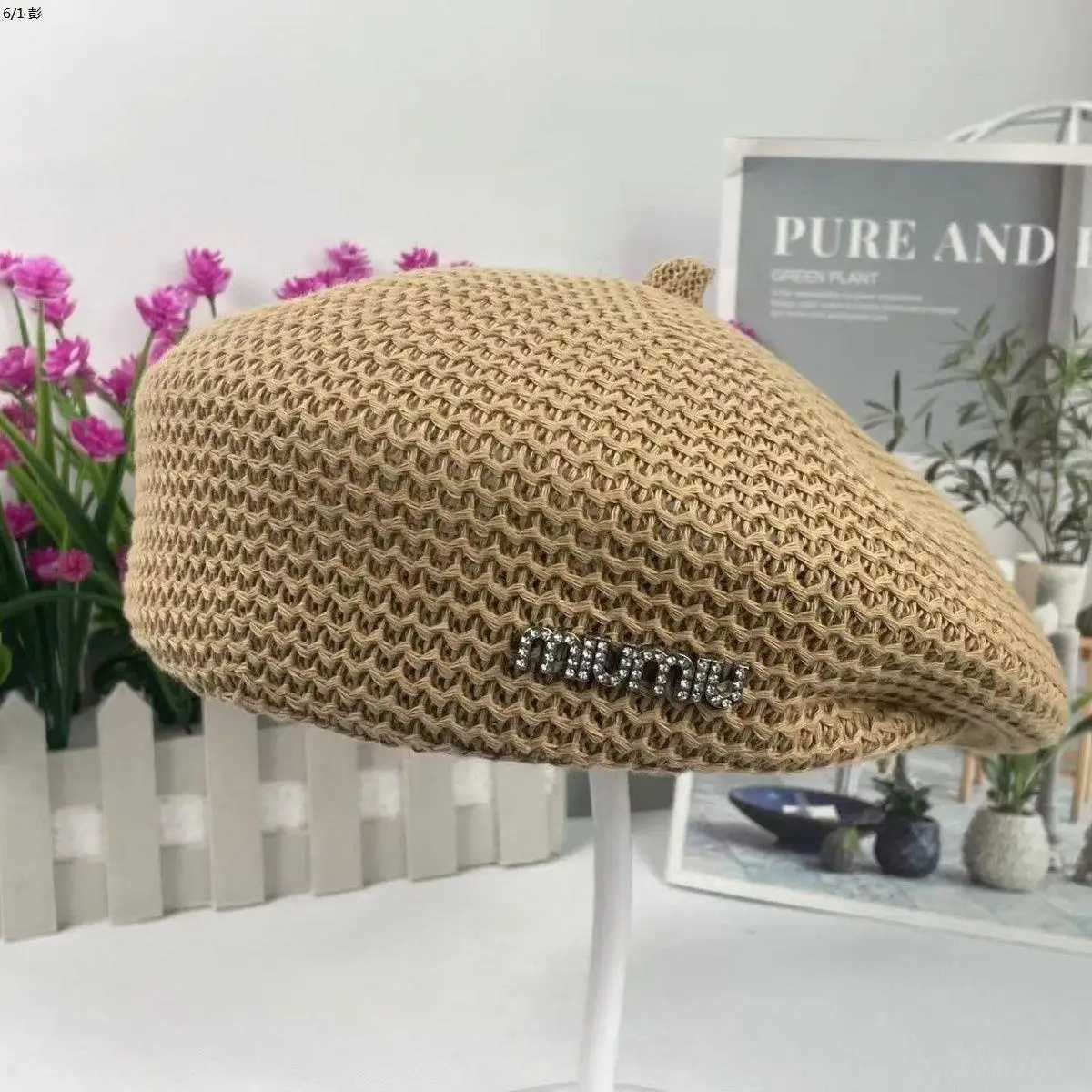 2024 New Fashionable and Versatile Face Showing Small Summer British Wind Hat Mesh Beret for Children XJ250807