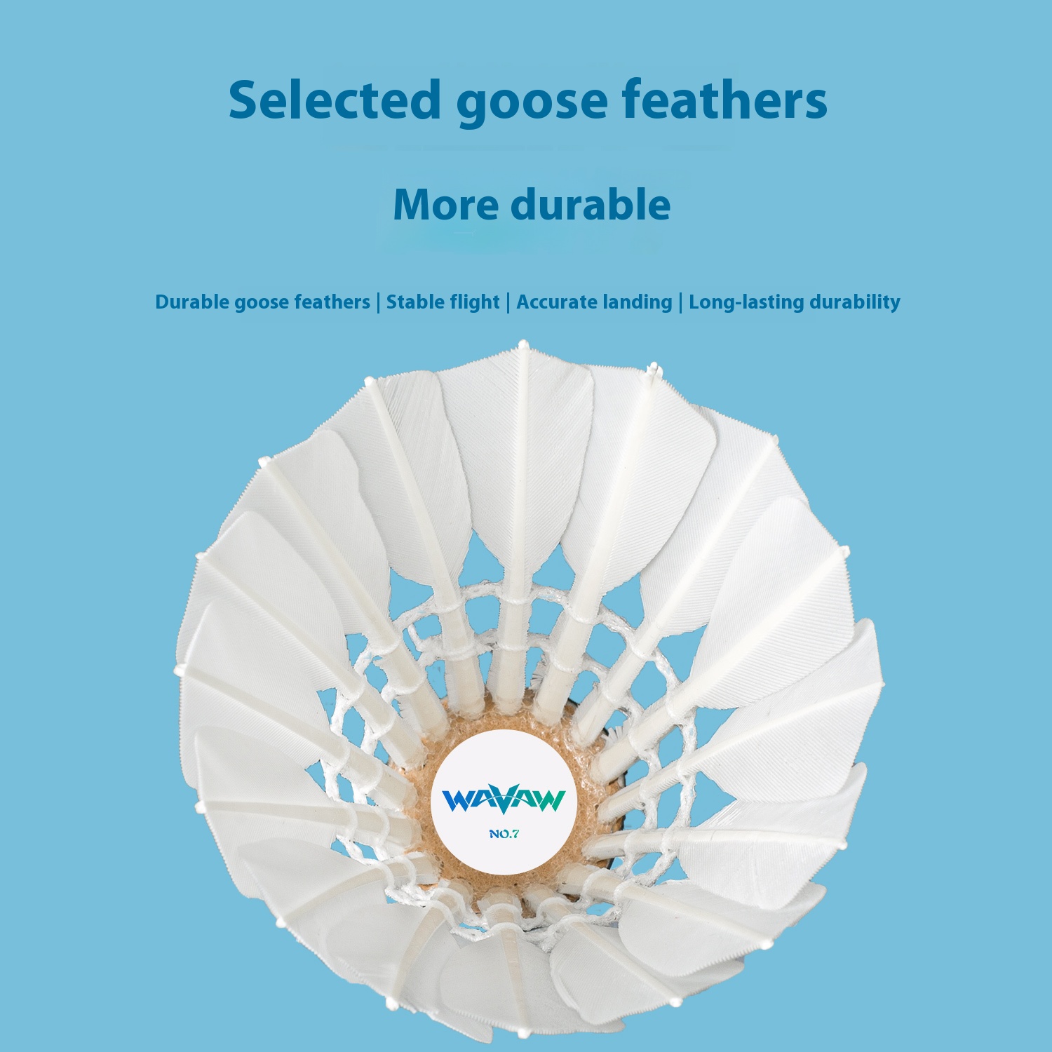 Super Durable Goose Feather Badminton Shuttlecocks with Stable Flight - Perfect for Training, Matches and Recreational Play