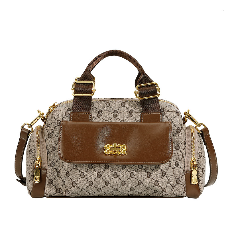 Cross-border Source Luxury Bag Luxury Brand Women's Designer Bag Bag 2025 Hot-selling High-end Boston Pillow Bag Large Capacity Handbag Crossbody