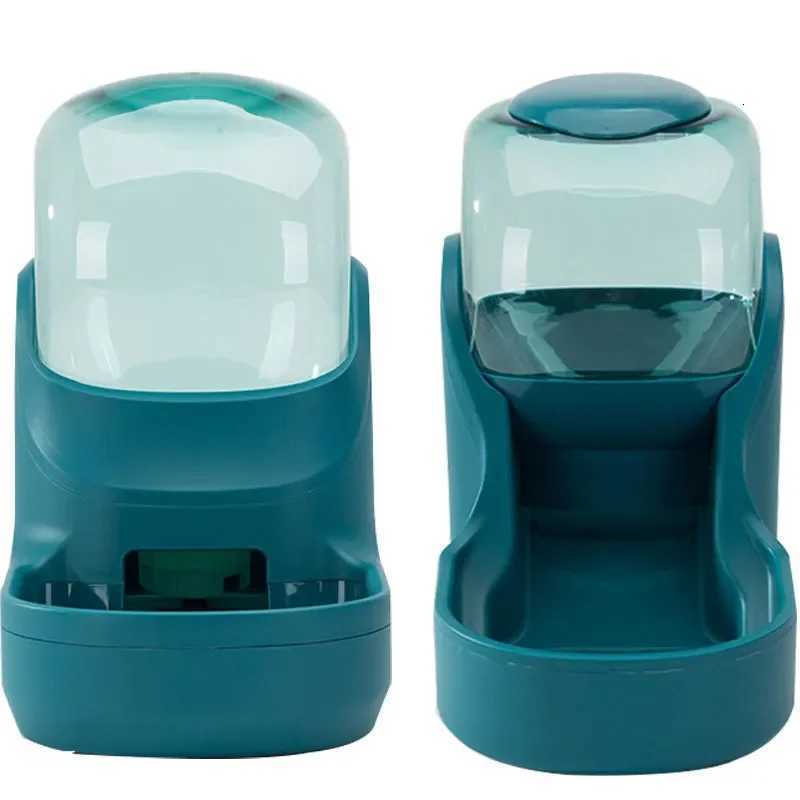 3.8L Pet Dog Cat Automatic Feeder Bowl for Dogs Drinking Water Fountain Bottle Kitten Bowls Slow Food Feeding Container Supplies Y250806