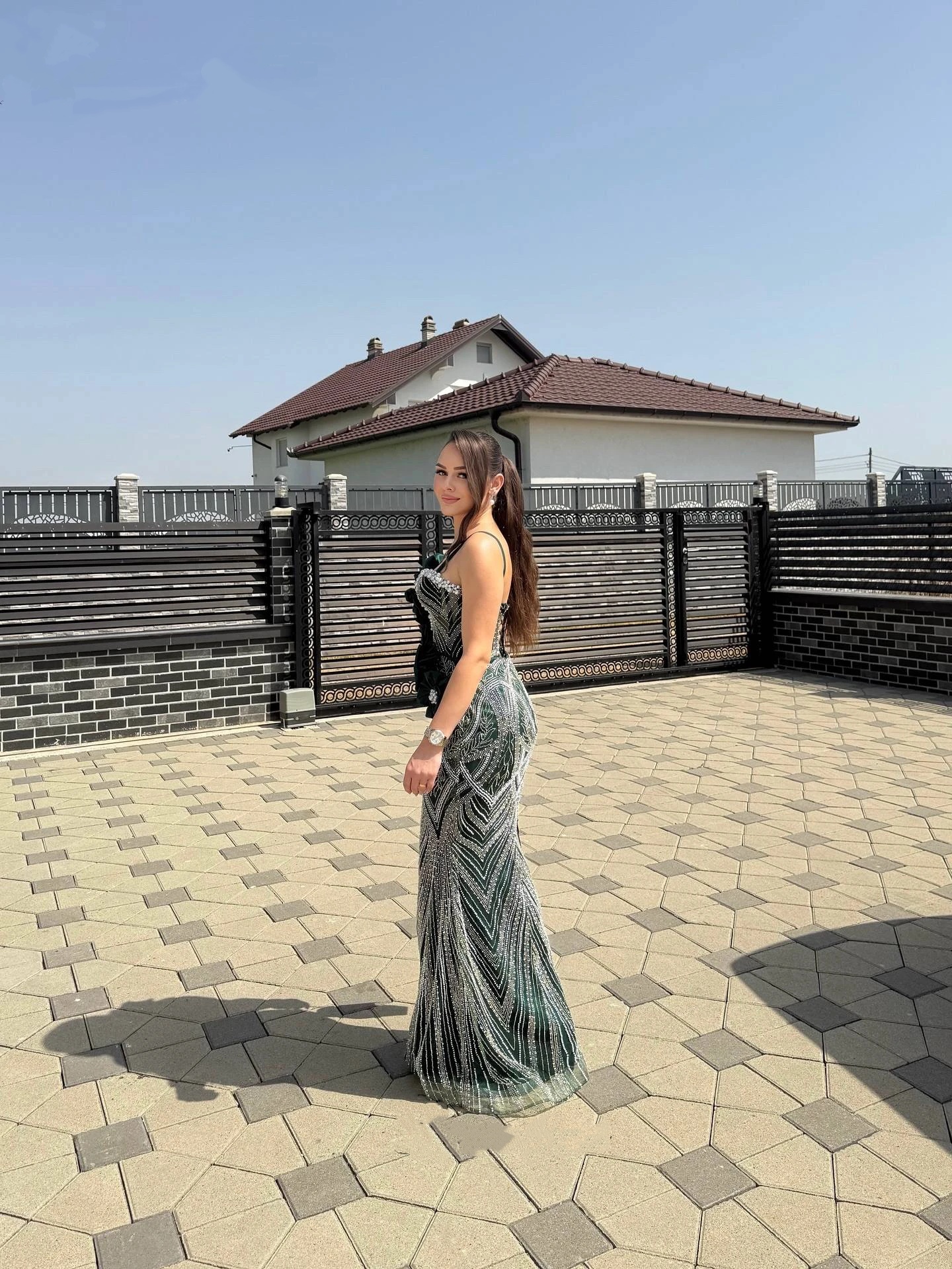 Fancy Pearls Evening Dresses Spaghetti Straps Prom Dress Ruffle Sequins Beading Sleeveless Lace Up Mermaid Party Gowns Vestidos De Noche Plus Size