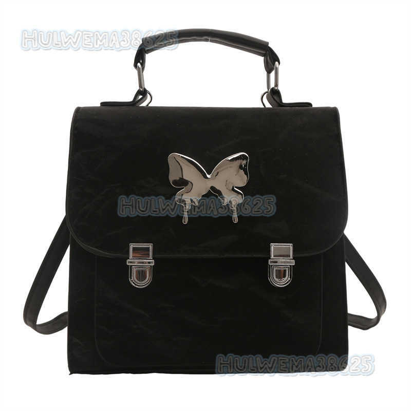 Fashion Style Butterfly Double Shoulder Small Bag for Women 2024 New Spring Summer Trendy Mini Backpack Travel Bag H250806