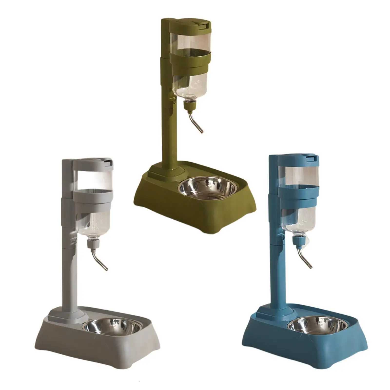 Pet Automatic Water Drinker Water Bottle Stand Cat Dog Bowl Automatic Food Y250806