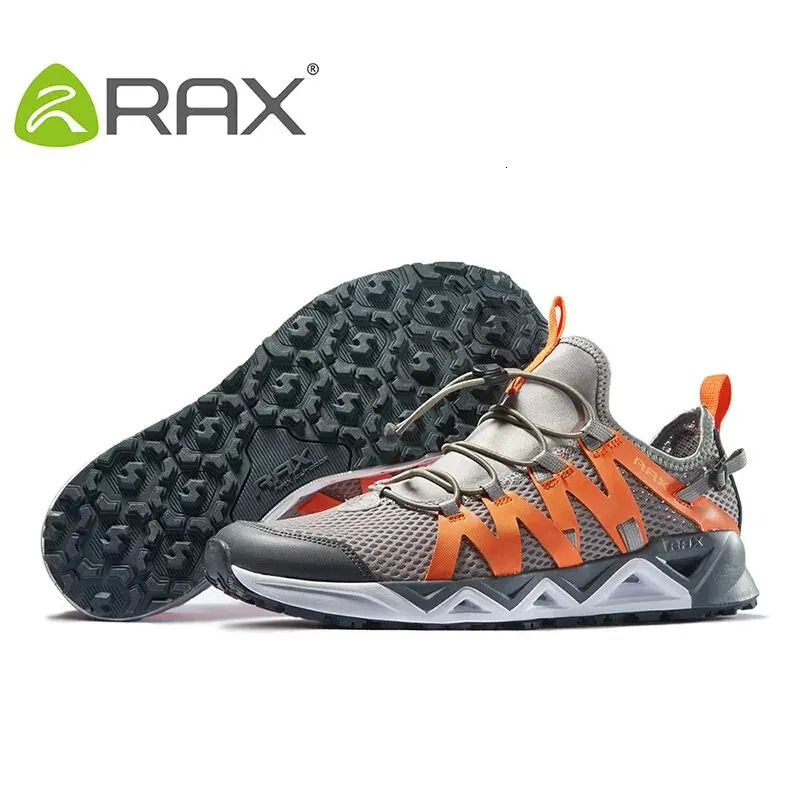 Rax Mens Aqua Upstreams Shoes Quick-drying Breathble Fishing Shoes Women Hole PU Insole Anti-slip Water Shoes 250730