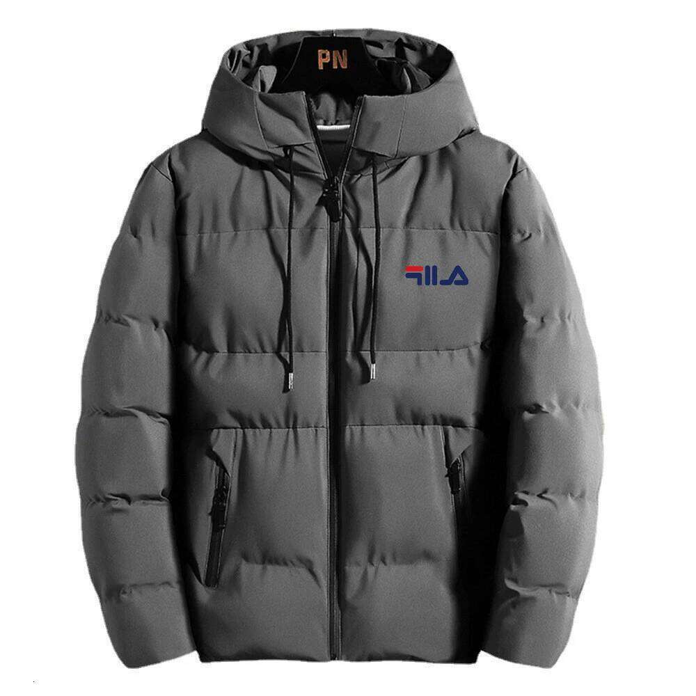 New Men's Down Thickened Winter Outdoor Leisure Hooded Tide Warm Cotton Jacket