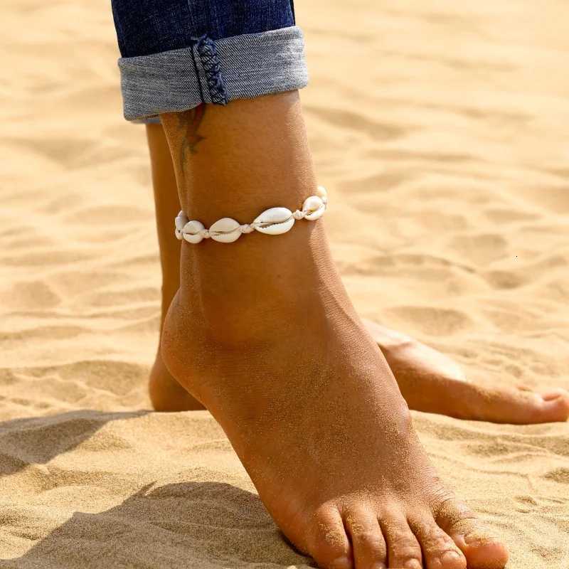 FNIO Sea Anklet For Women Foot Jewelry Summer Beach Barefoot Ankle On Leg For Lady Bohemian Jewelry Accessories Y250805