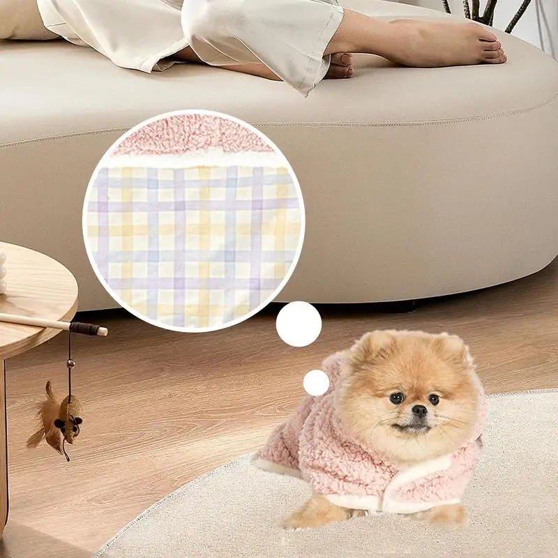 Pet Cape Blanket with Hat Cute Warm Pet Bed Mat Cover Blanket Cat Dog Soft Blanket Thicken Cloak Blanket for Puppy Pet Supplies 250804