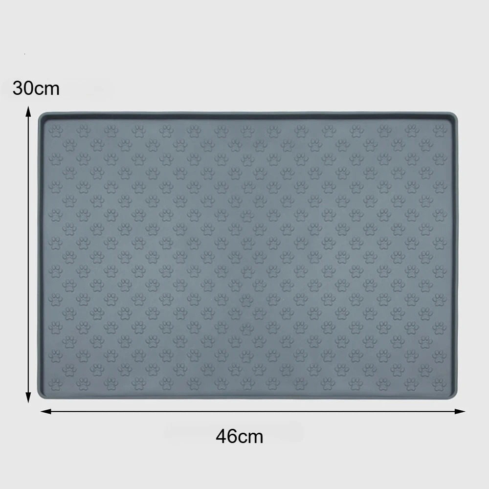 1PC Pet Silicone Eating Mat Paw Print Modeling Leak-Proof Spill-Proof Easy To Clean Cat And Dog Pet Mat. 250805