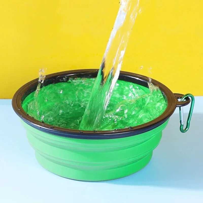 350ml Travel Slow Food Bowl for Small Large Dogs Foldable Pet Feeder with Buckle Y250806