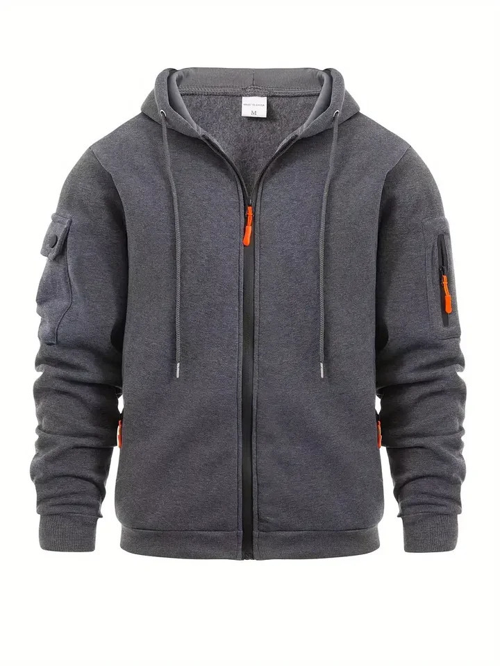 Mens Casual Sports Sweatshirts with Full Cardigan Zipper n Can Be Worn Casually on Climbing and Running MultiZipper Des 250807