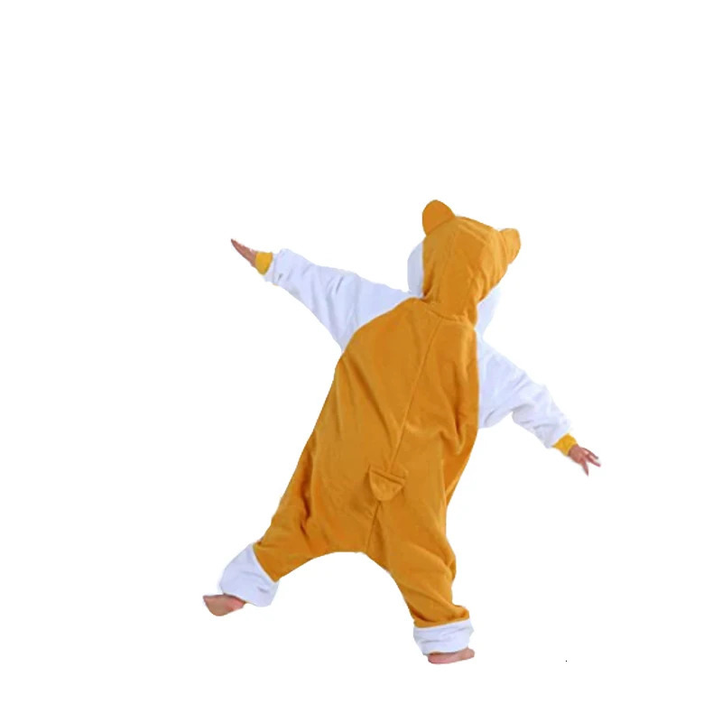 Zipper Kids Cartoon Hamster Cosplay Onesie Unicorn Pajama Children Baby Animal Halloween Sleepwear Boy Girls Raccoon Kigurumi 250806
