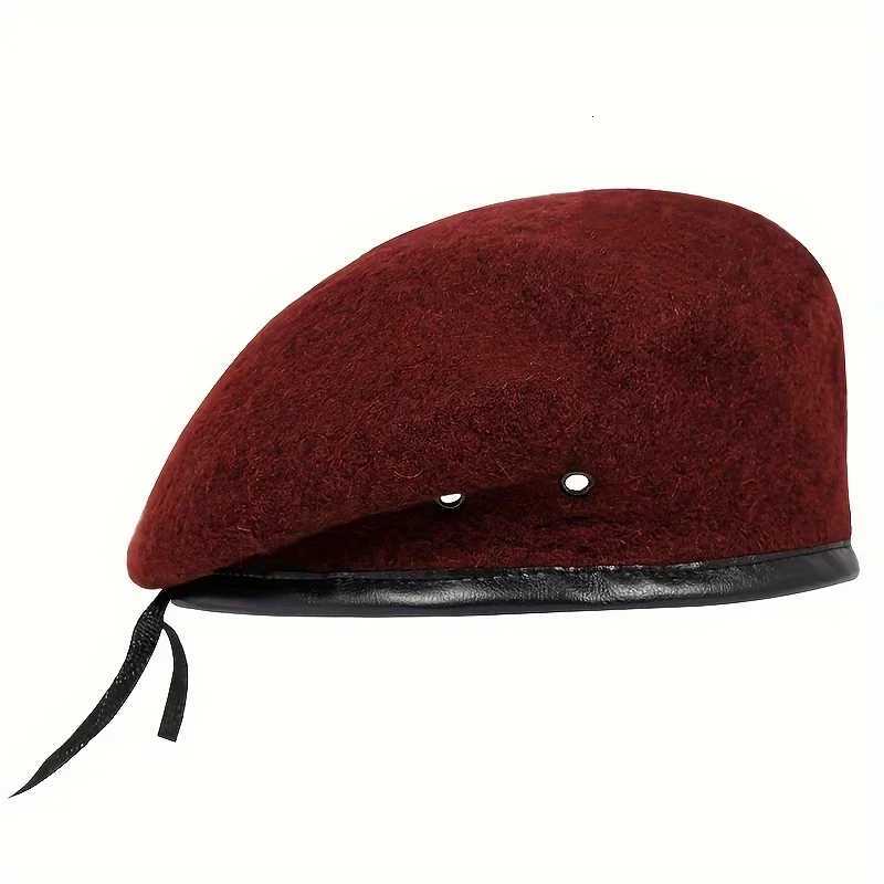 Unisex Solid Color Beret Men Women Painters Hats Autumn Winter Warm Berets Flat Cs XJ250807